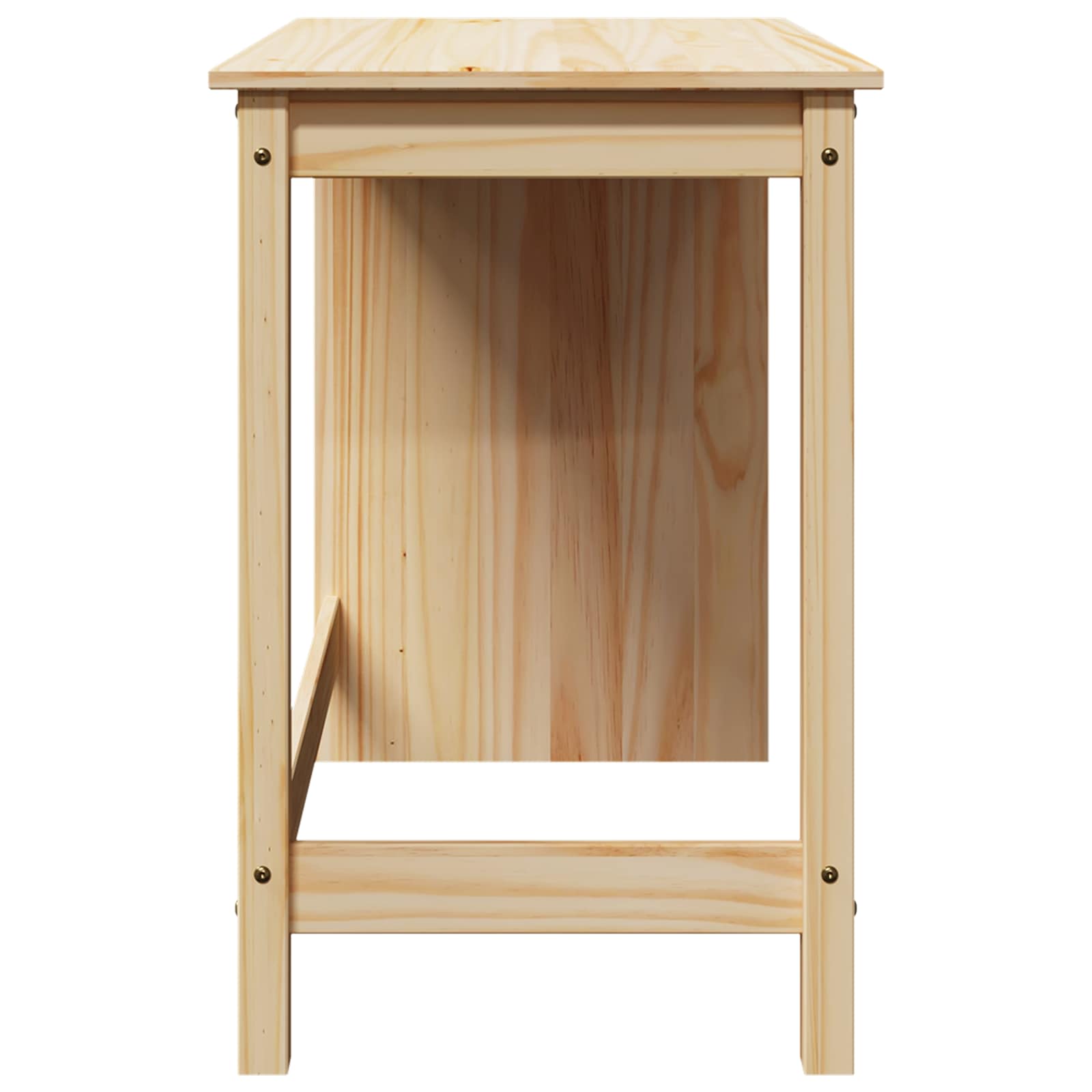 Schreibtisch Honigbraun 112 x 50 x 75 cm Massivholz Kiefer