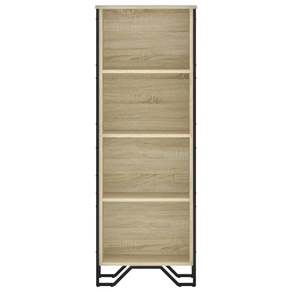 Bücherregal Schwarz 80x31x169 cm Holzwerkstoff
