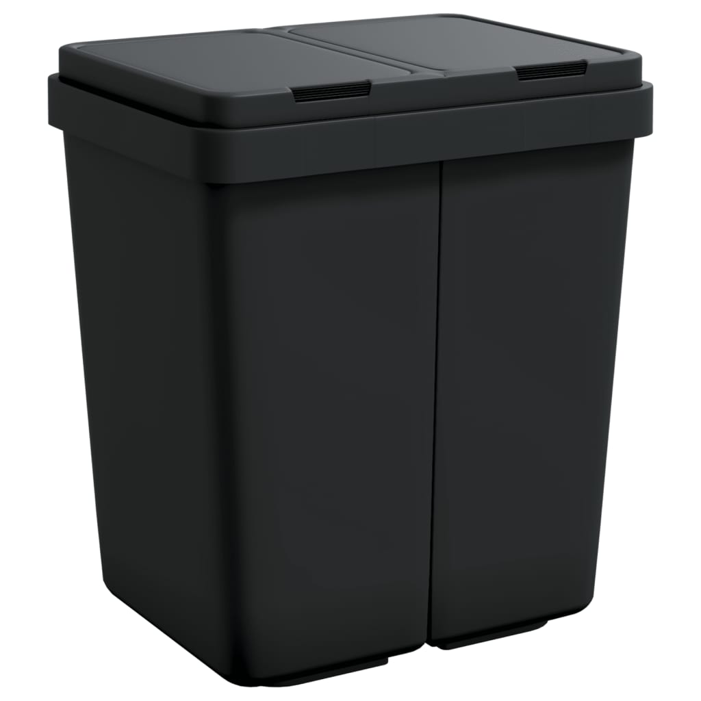 Duo Mülleimer Weiß 2x25 L