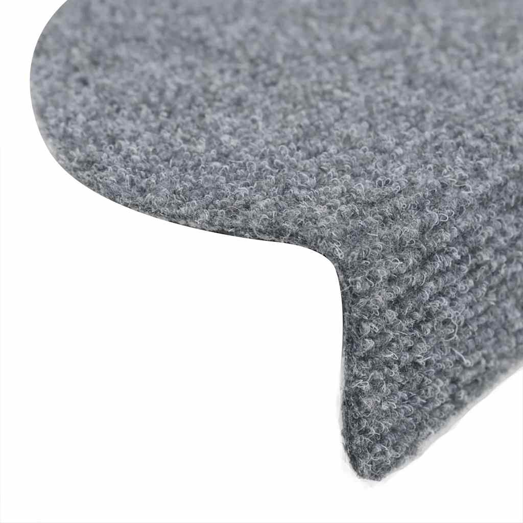 Stufenmatten Selbstklebend 15 Stk. 56x17x3 cm Hellbraun Halbrund