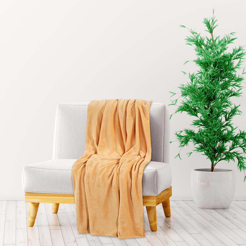 Decke Creme 130x170 cm Polyester