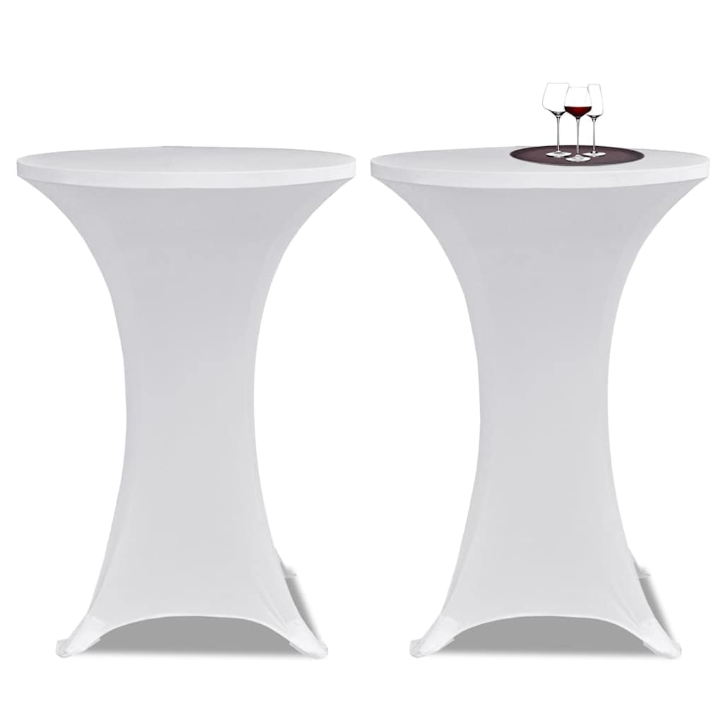 Tischhusse Stretchhusse 2 Stk 70 cm Anthrazit