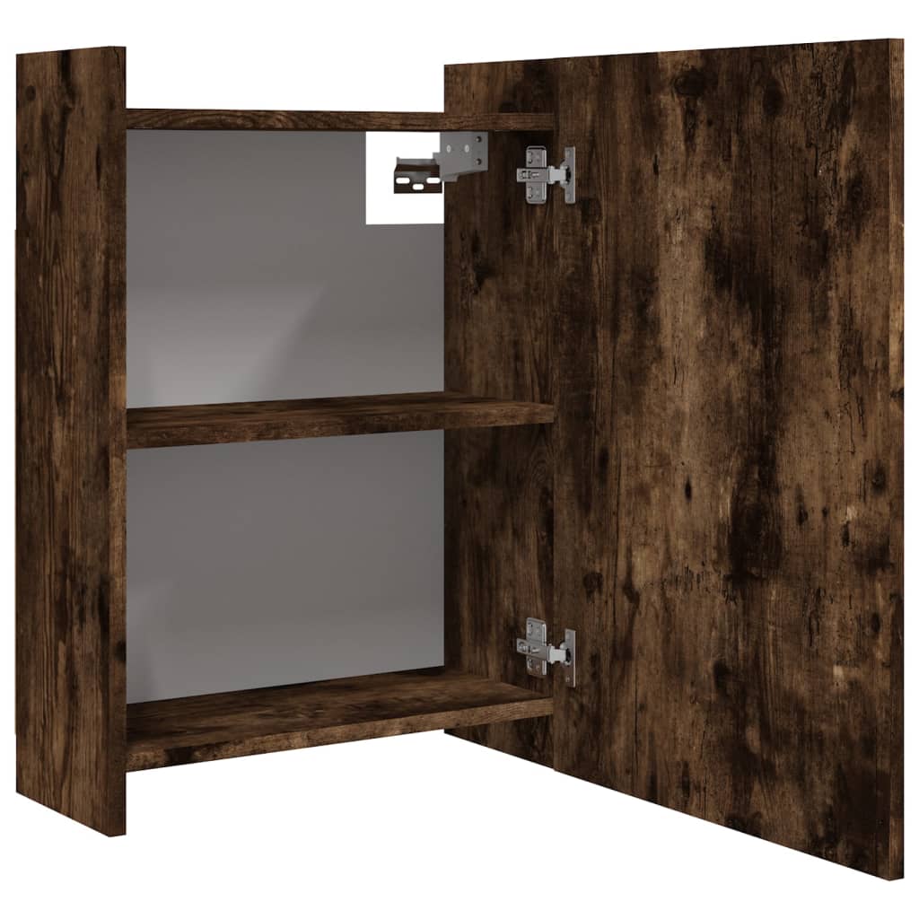 Bad-Spiegelschrank Weiß 62,5x20,5x64 cm Holzwerkstoff