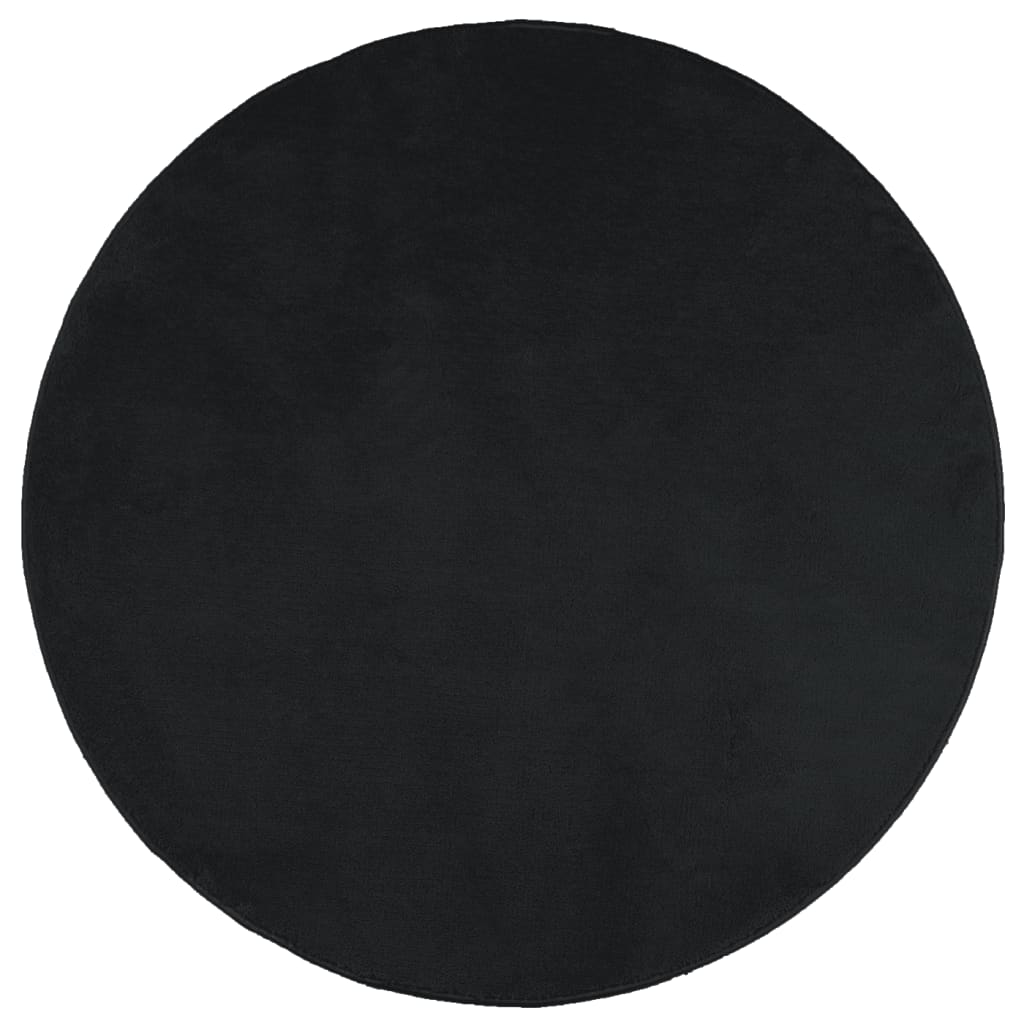 Teppich OVIEDO Kurzflor Anthrazit 120x120 cm