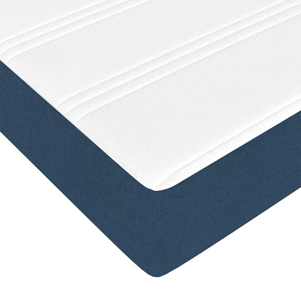 Aufbewahrungsbett mit Matratze Hellgrau 90 x 190 cm Polyester