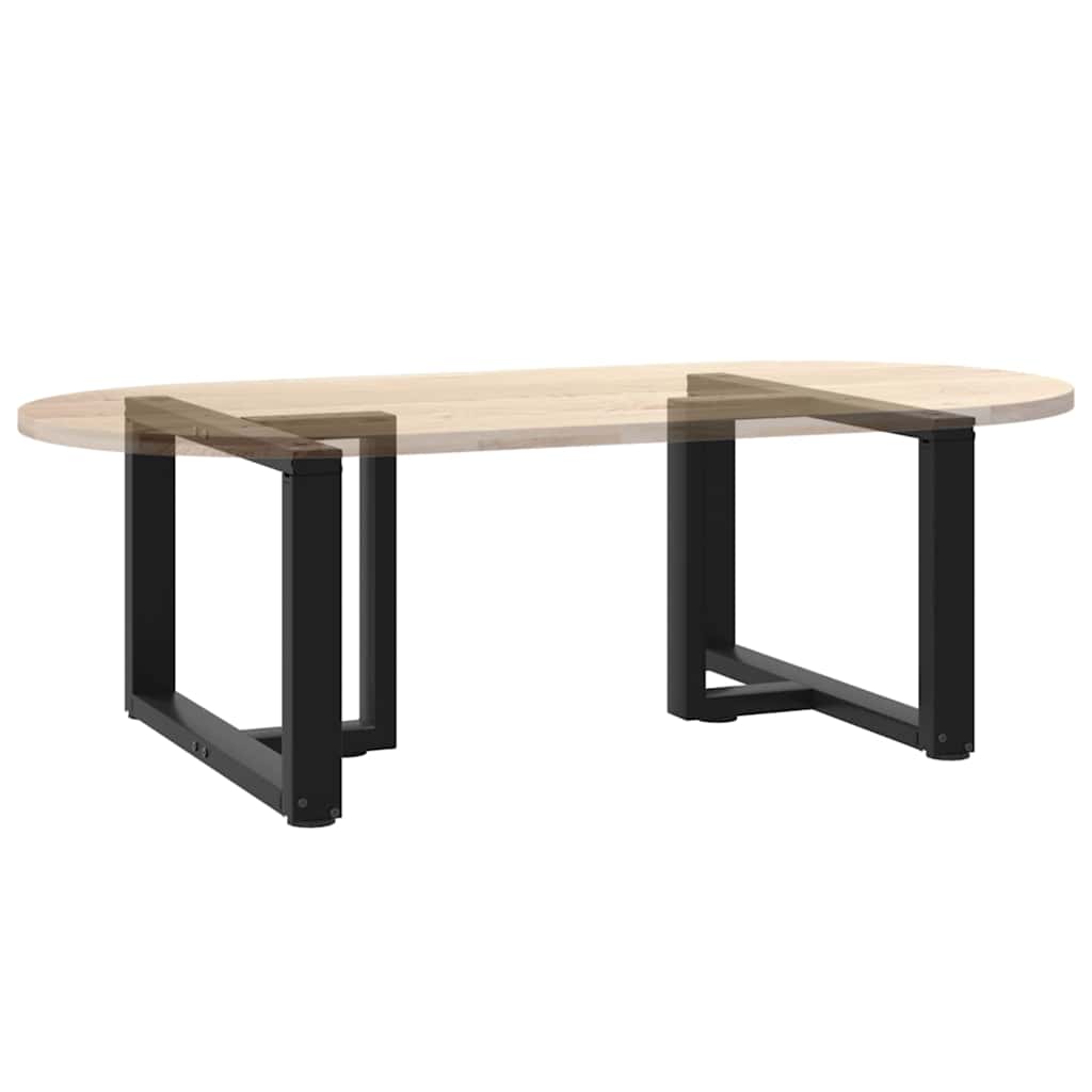 Couchtischbeine T-Form 2 Stk. Schwarz 30x25x(30-31) cm Stahl