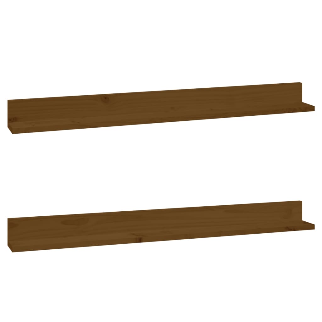 Wandregale 2 Stk. 50x11x9 cm Massivholz Kiefer