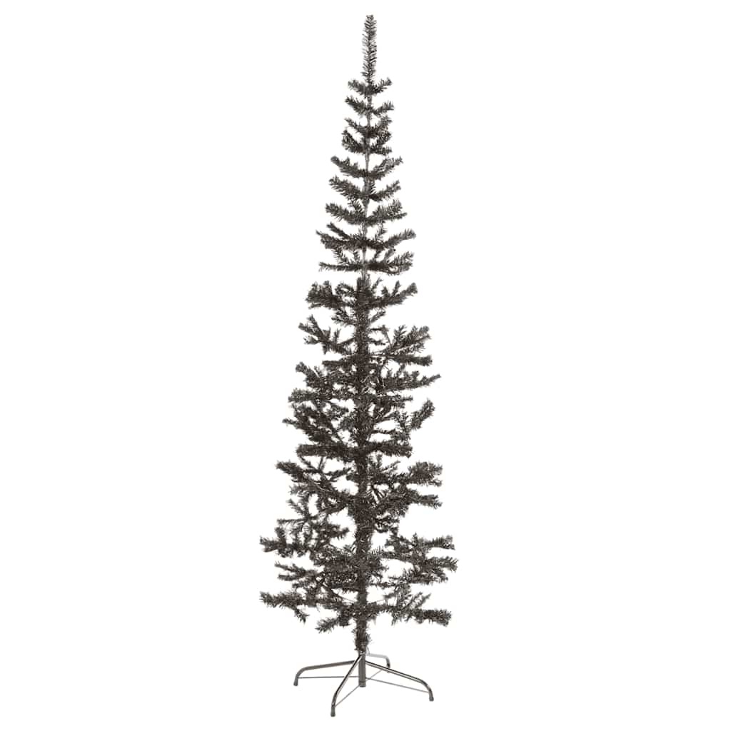Schlanker Weihnachtsbaum Schwarz 150 cm