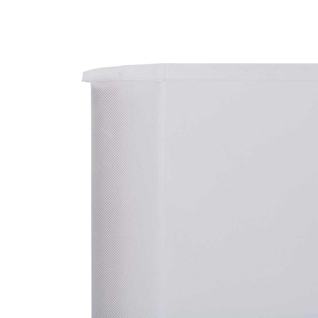 3-teiliges Windschutzgewebe 400 x 120 cm Weiß