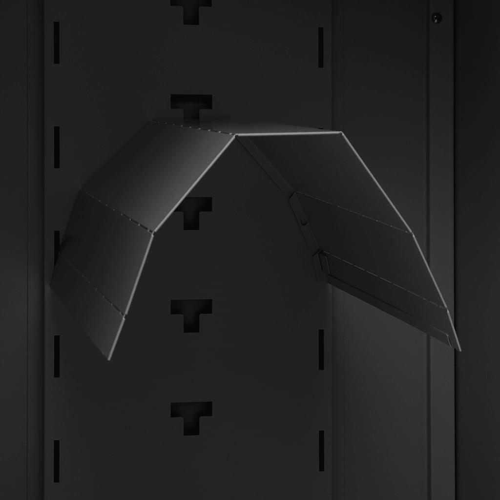 Sattelschrank Weiß 53x53x140 cm Stahl