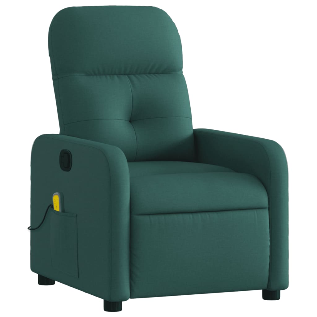 Massage-Relaxsessel, hellgrauer Stoff
