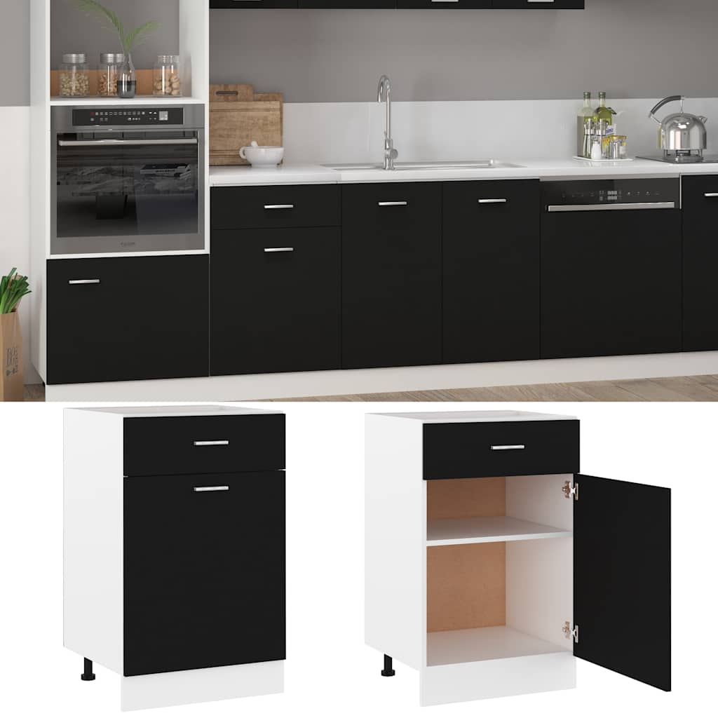 Unterschrank Lyon Weiß 60x46x81,5 cm Holzwerkstoff