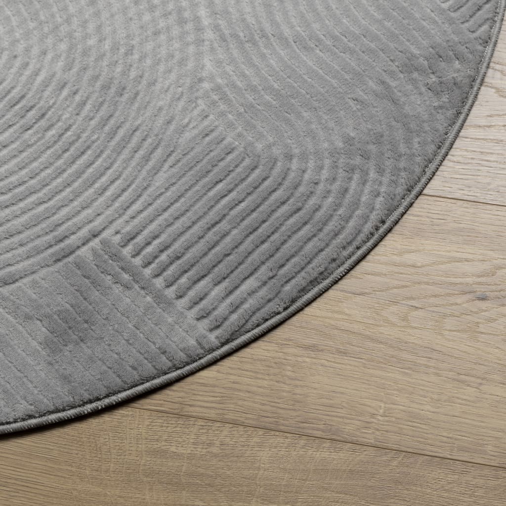Teppich IZA Kurzflor Skandi-Stil Anthrazit 80x150 cm