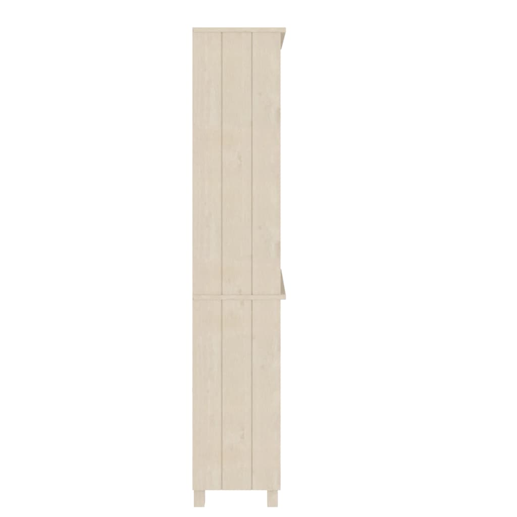 Highboard HAMAR Massivholz Kiefer Hellgrau