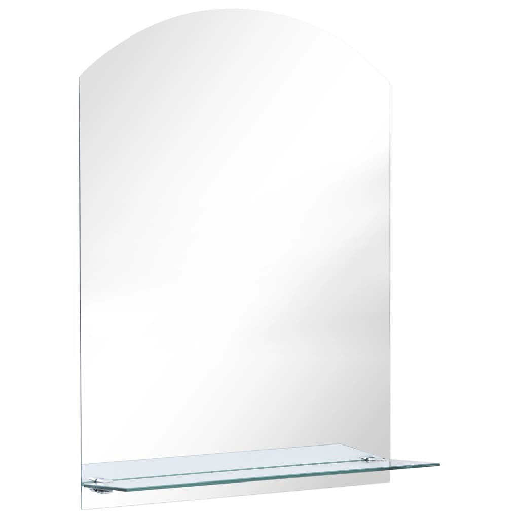 Wandspiegel mit Regal 20×40 cm Hartglas