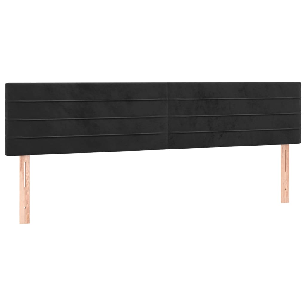 Kopfteil Hellgrau 80x5x118/128 cm Samt