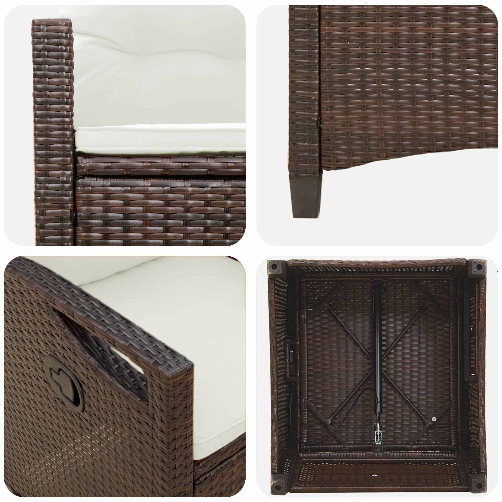 Gartenstuhl 2 pcs Schwarz 56 x 64 x 94 cm Stahl und Polyester