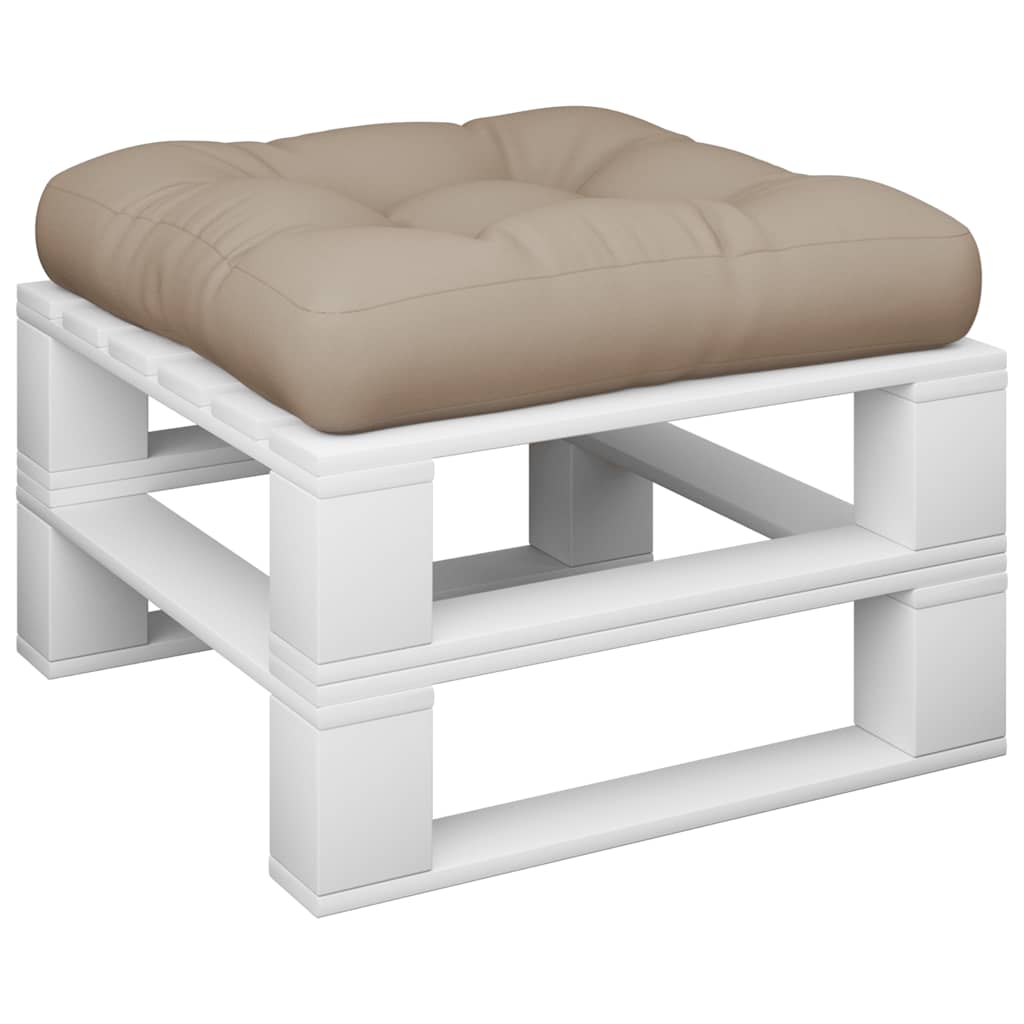 Palettenkissen 3-tlg. Taupe Stoff