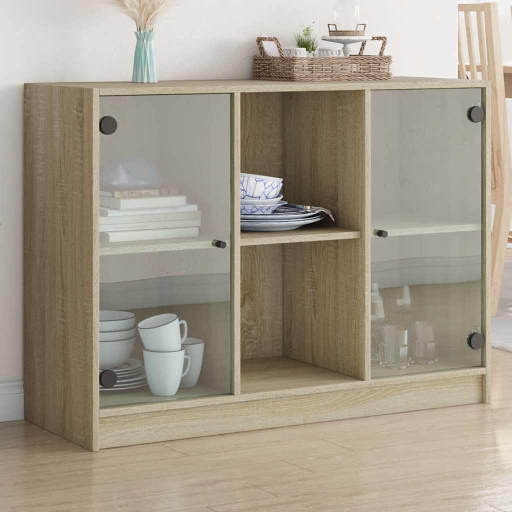 Bücherschrank mit Türen Weiß 204x37x75 cm Holzwerkstoff