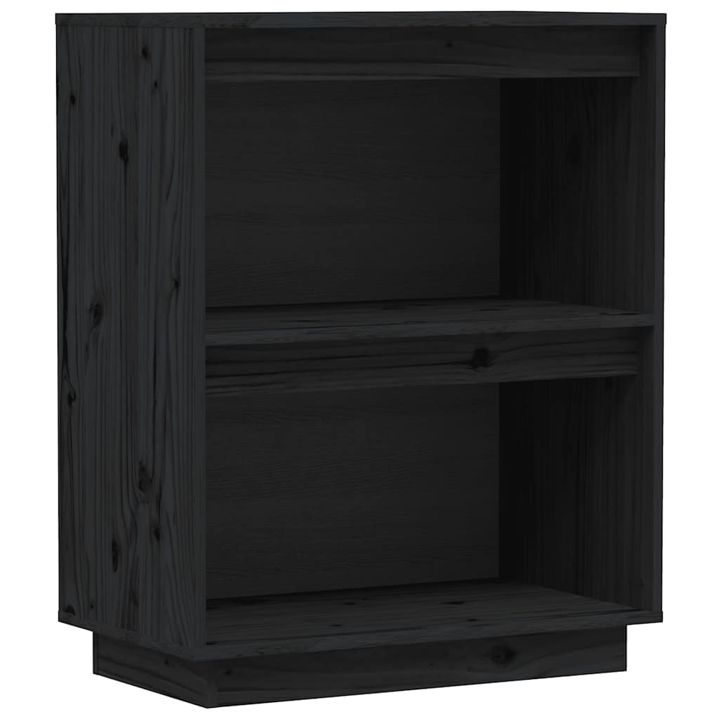 Beistellschrank Weiß 60x34x75 cm Massivholz Kiefer