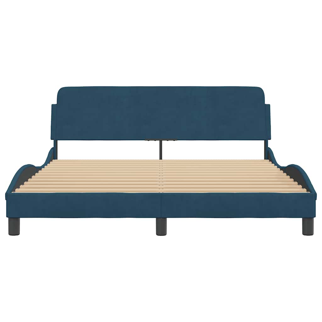 Bettgestell "Dover" Hellgrau 80x200 cm Samt
