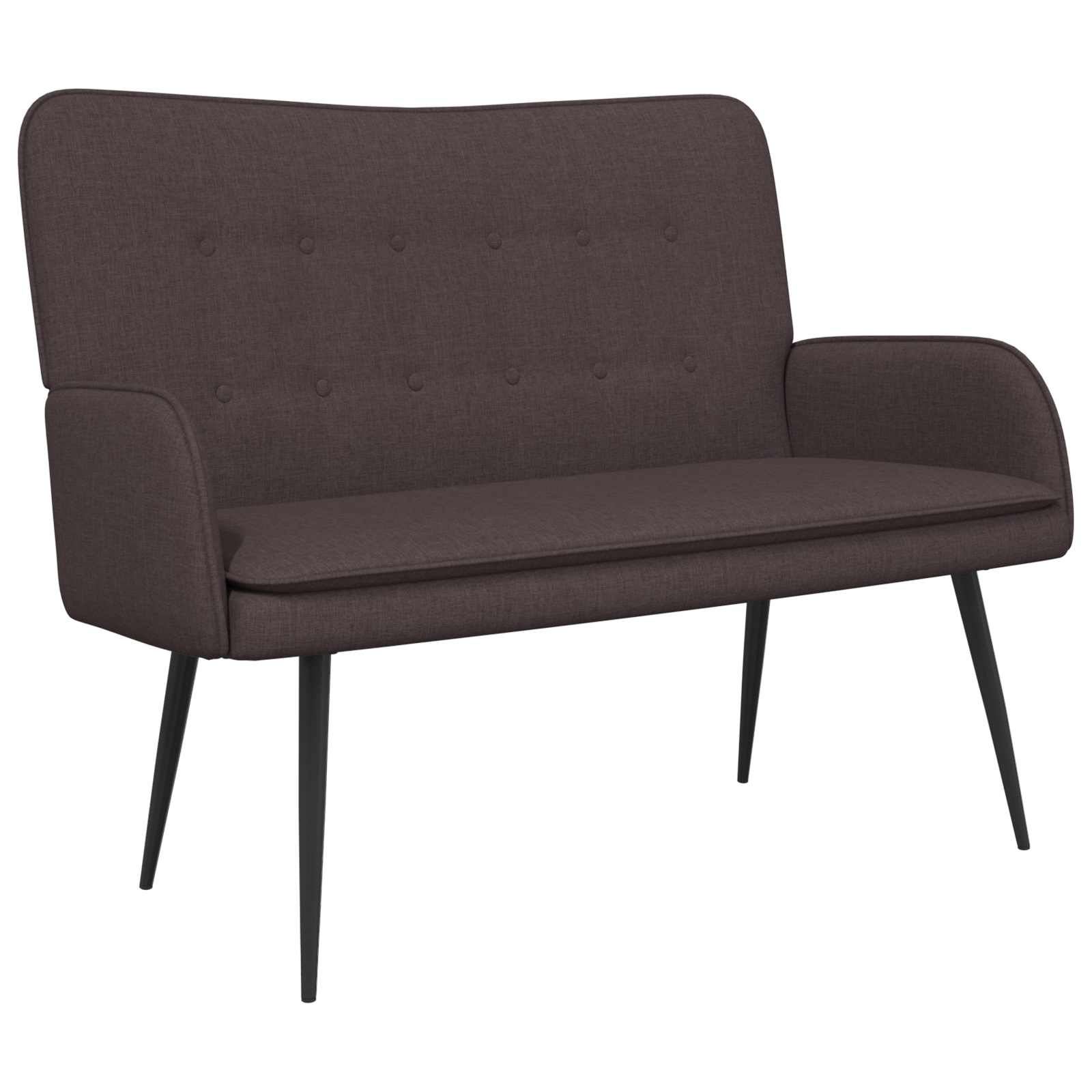 2-Sitzer Sofa Hellgrau 115 x 61 x 87 cm Stoff