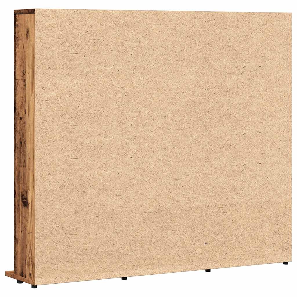 CD Regal Schwarz Eichen-Optik 101 x 23 x 177,5 cm Holzwerkstoff