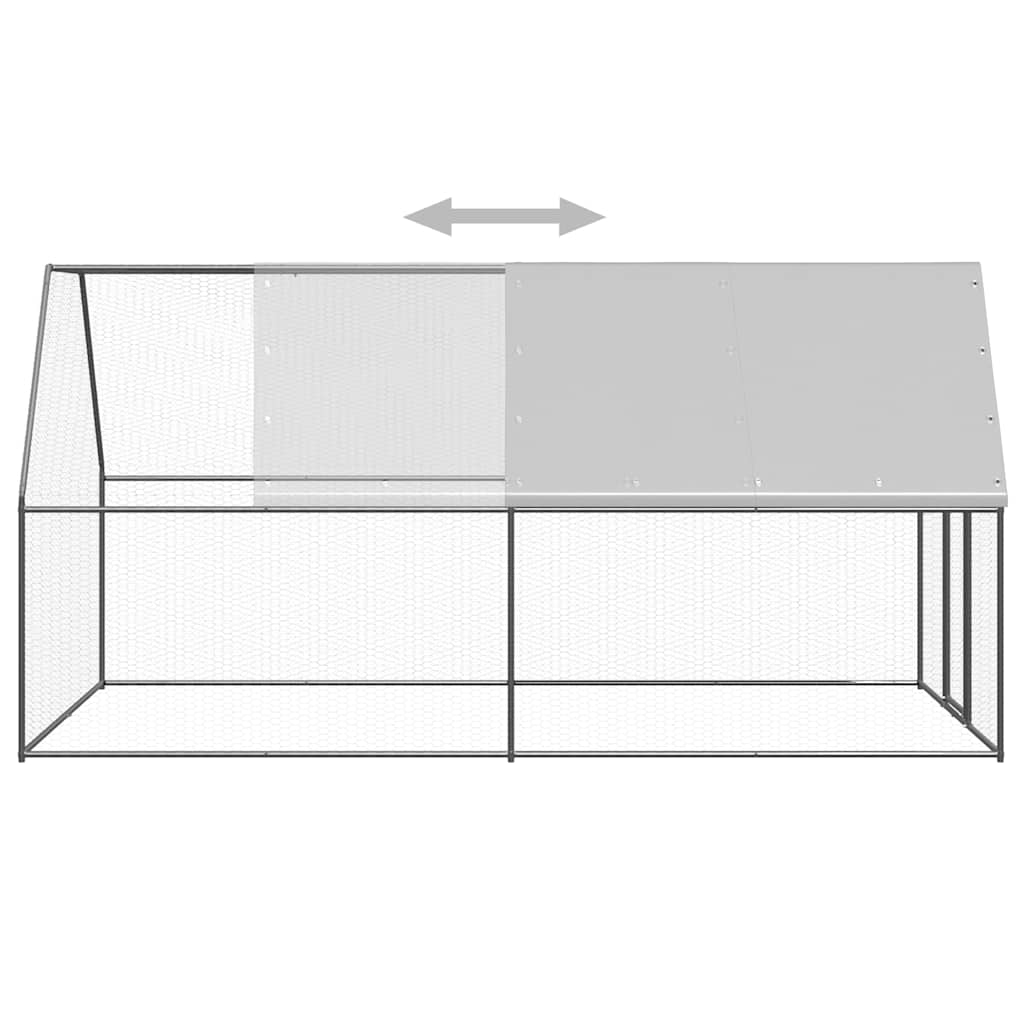 Outdoor-Hühnerkäfig 2x2x2 m Verzinkter Stahl