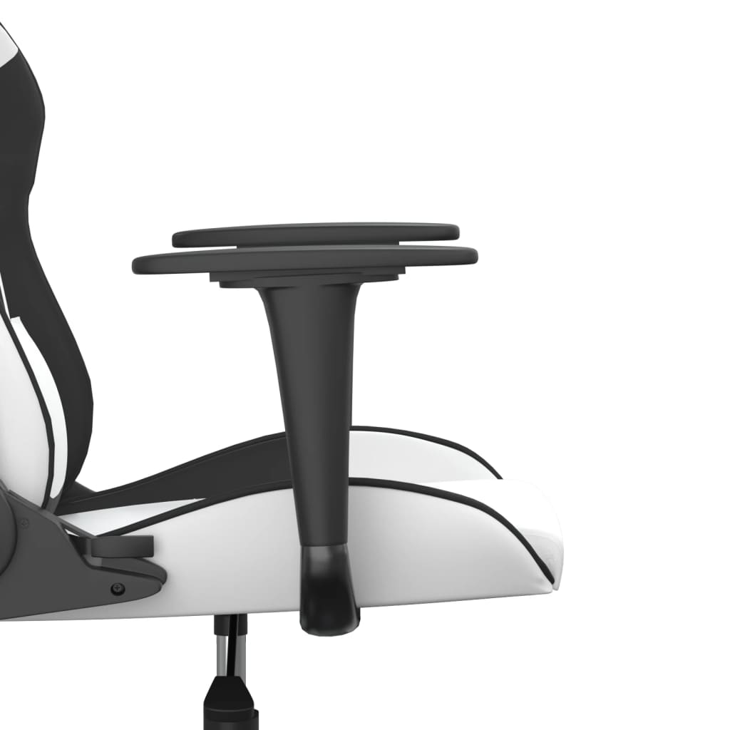 Gaming-Stuhl mit Massagefunktion Schwarz und Rot Kunstleder