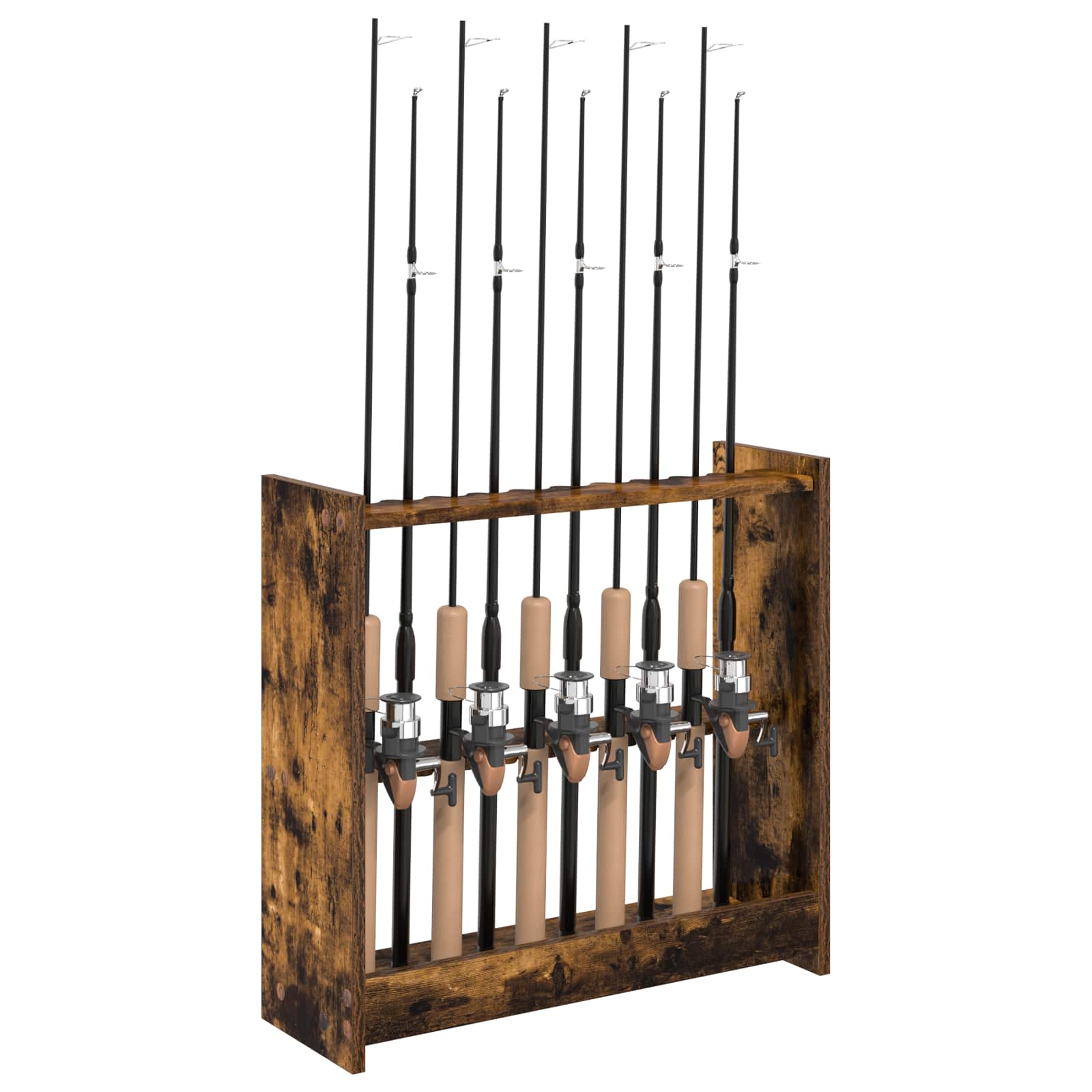 Billardqueue-Ständer Holzwerkstoff 60 x 20 x 57 cm Weiß