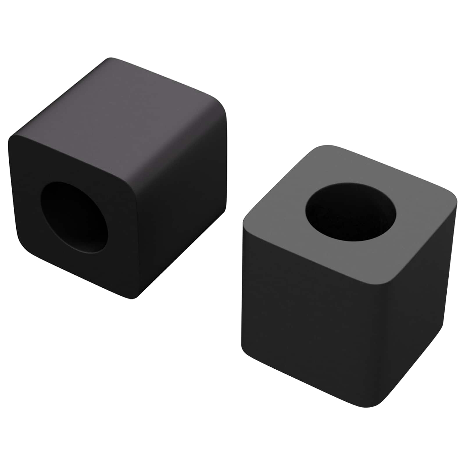Schubladenhalter 2 pcs Schwarz 15 x 15 x 15mm PP Copolymer