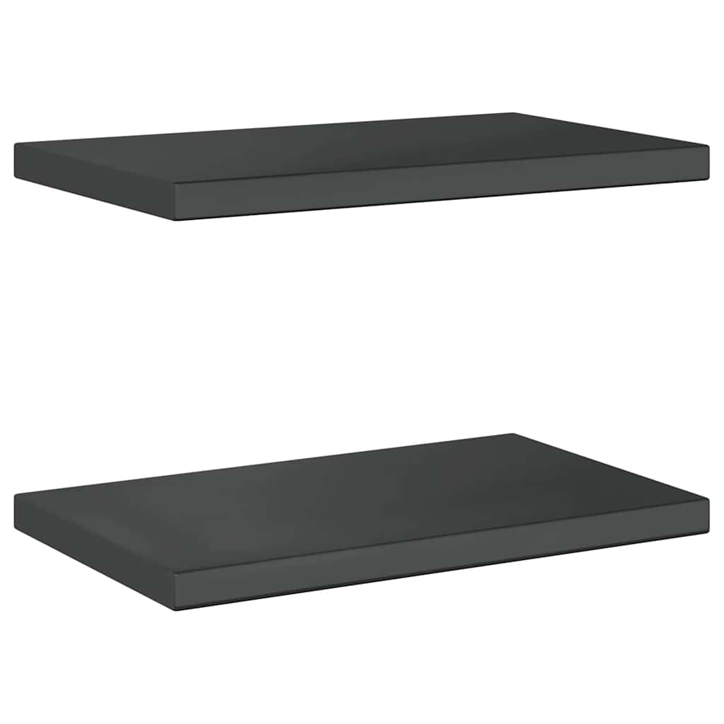 Wandregale 2 Stk. 100x40 cm Silbern Edelstahl
