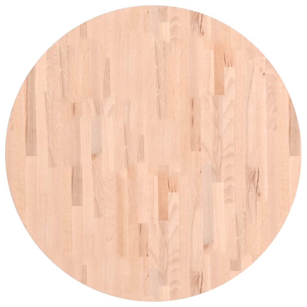Tischplatte Ø30x1,5 cm Rund Massivholz Buche
