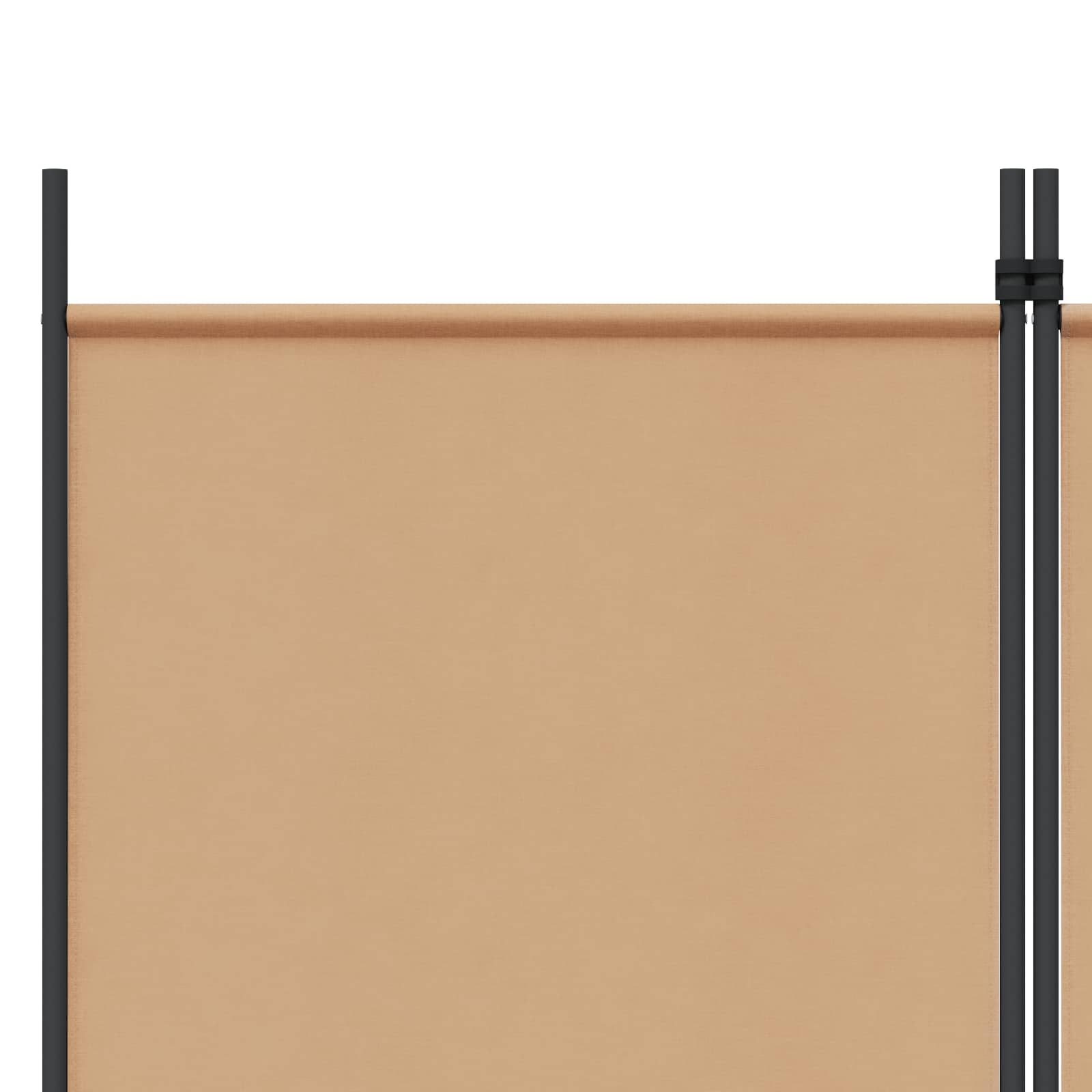 Raumteiler Beige 150 x 180 cm Stoff