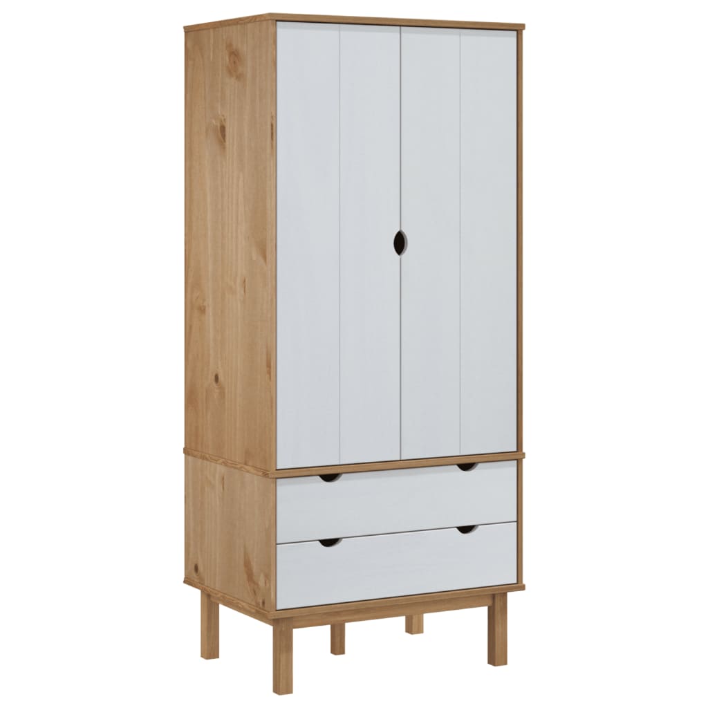 Kleiderschrank OTTA 76,5x53x172 cm Massivholz Kiefer