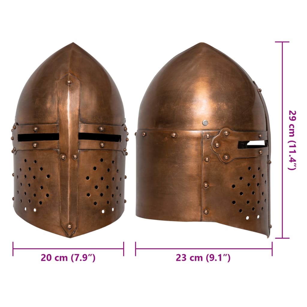 Preußische Pickelhaube Antik Replik für LARP Schwarz Stahl