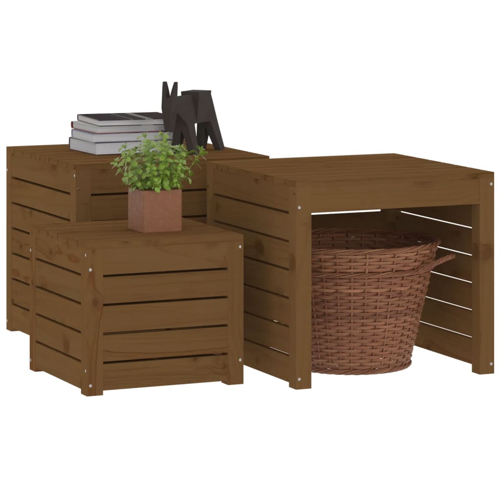 Gartenbox 101x50,5x46,5 cm Massivholz Kiefer