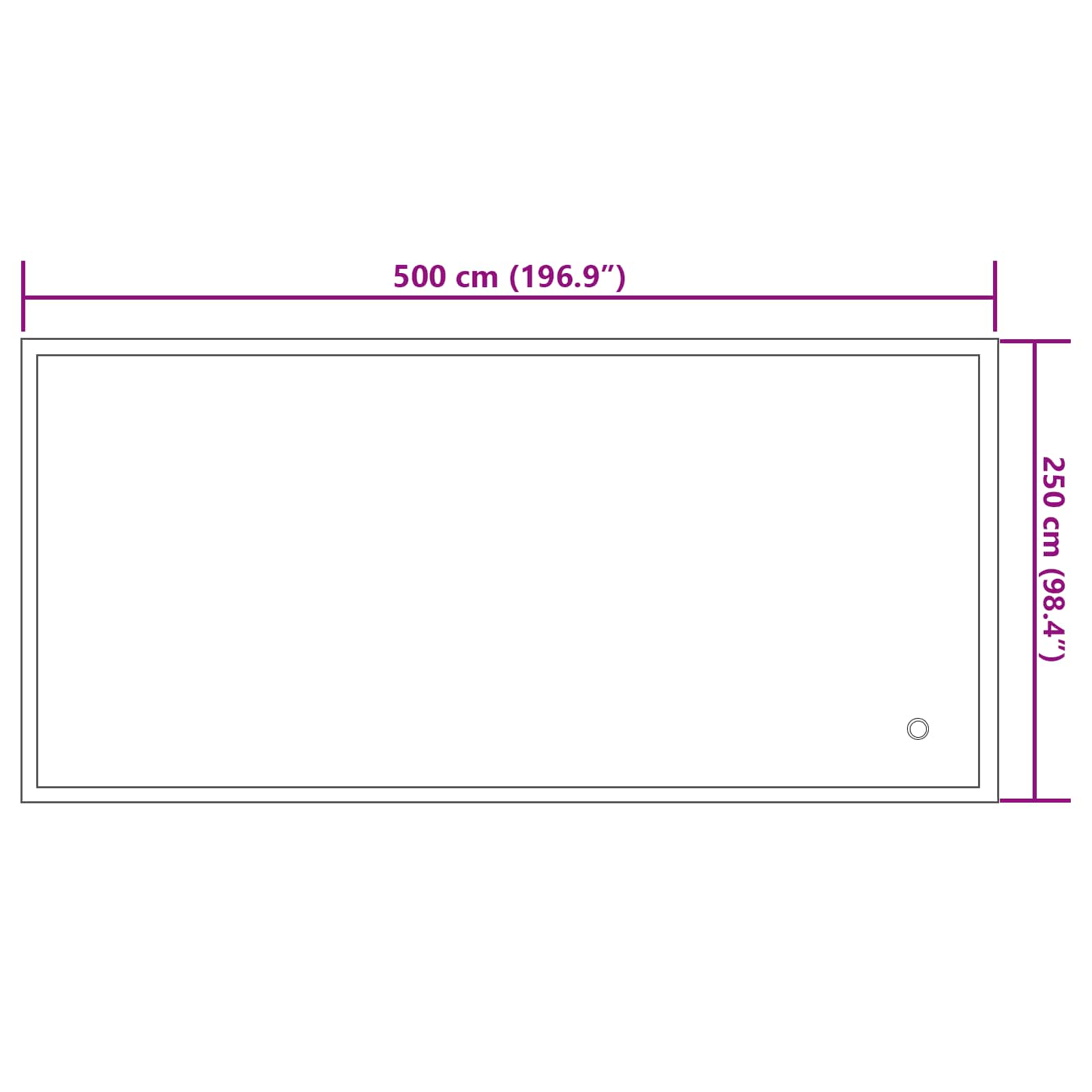 Winter Pool Kissen Blau 380 x 180 x 140 cm PVC