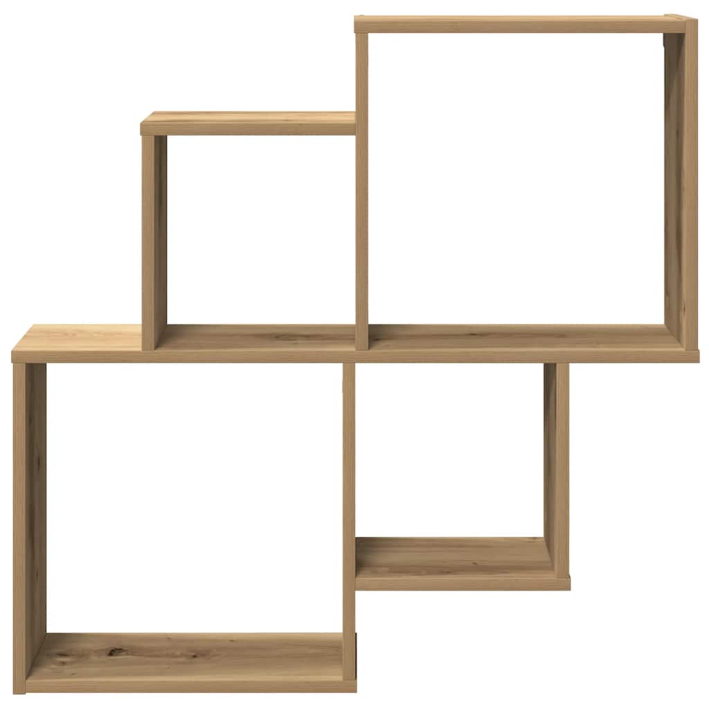 Würfelregal Weiß 80x15x78,5 cm Holzwerkstoff