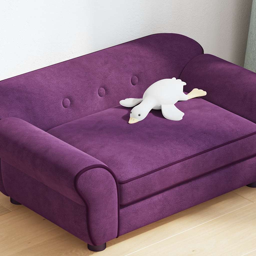 Hundesofa Dunkelgrau 72x45x30 cm Plüsch