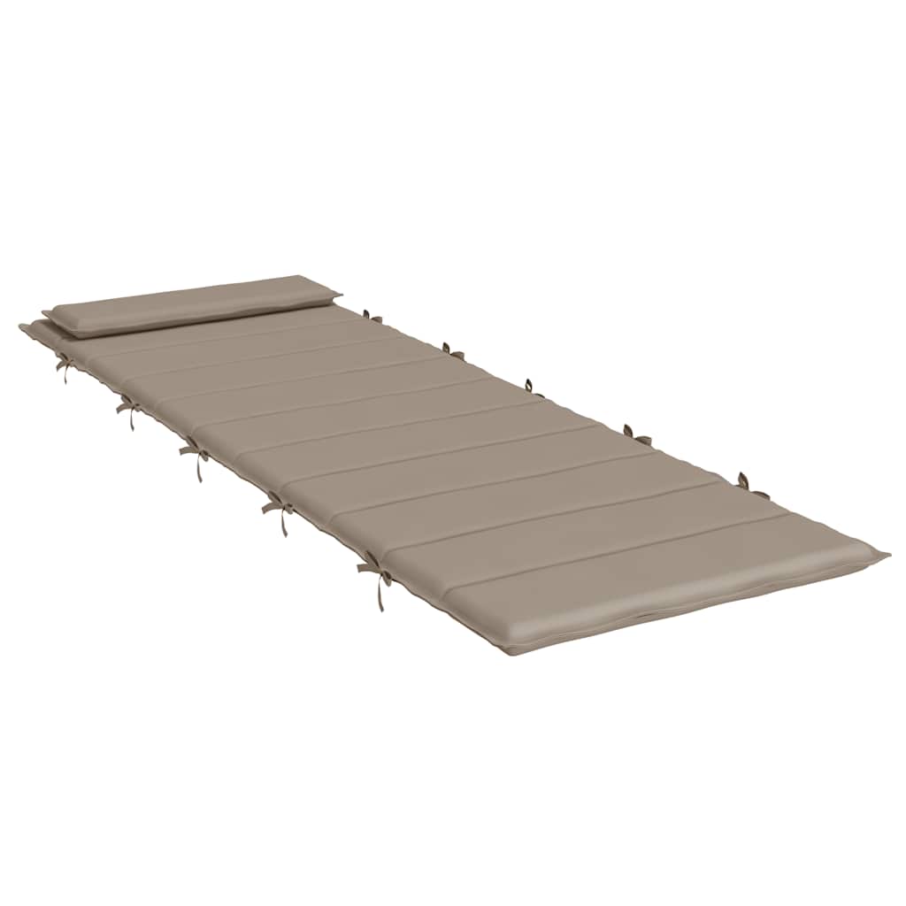 Sonnenliegen-Auflage Grau 180x60x4 cm Oxford-Gewebe