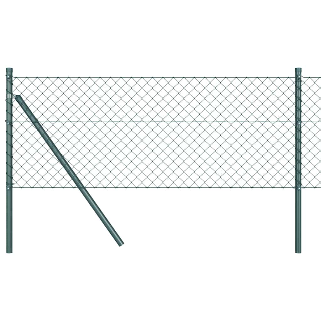 Outdoor Kettenglied-Zaun Erdfixierung 10 x 0,4 m Grün Netz