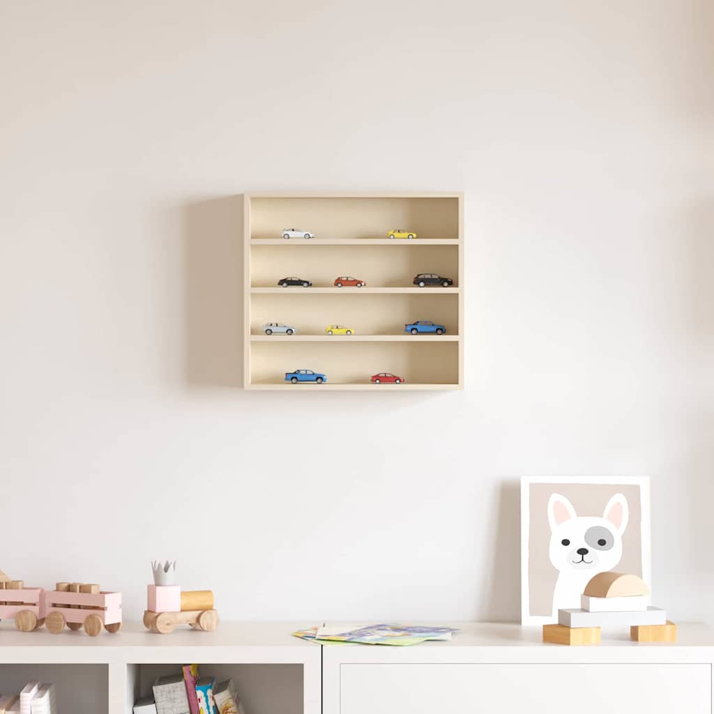 Sammlervitrine aus Holz mit 6 Regalen 40x8,5x55 cm