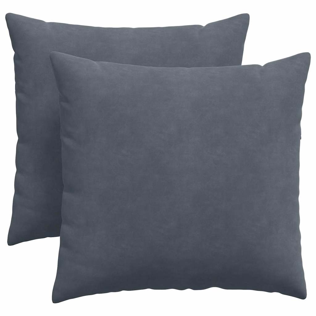 Sofakissen 2 Stück Blau 50 x 30 cm Cordstoff