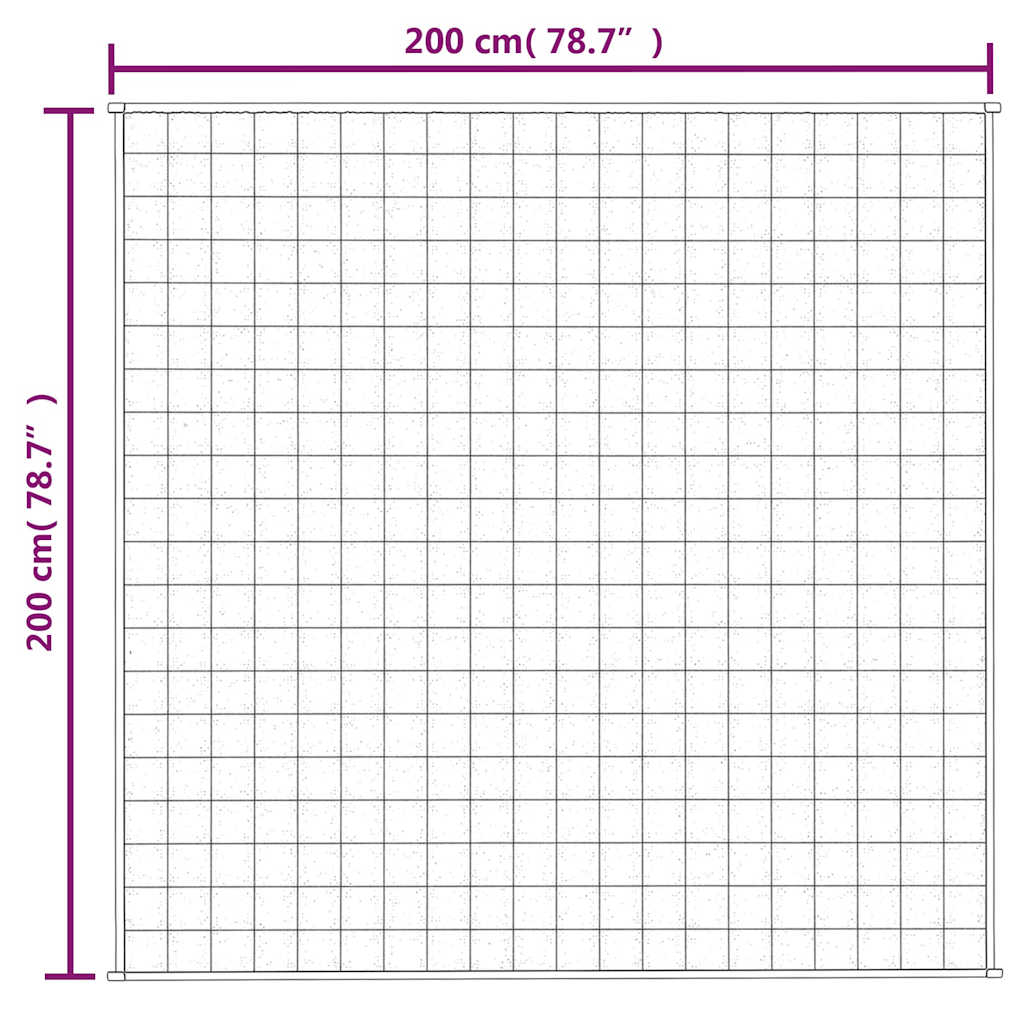 Gewichtsdecke Grau 122x183 cm 5 kg Stoff