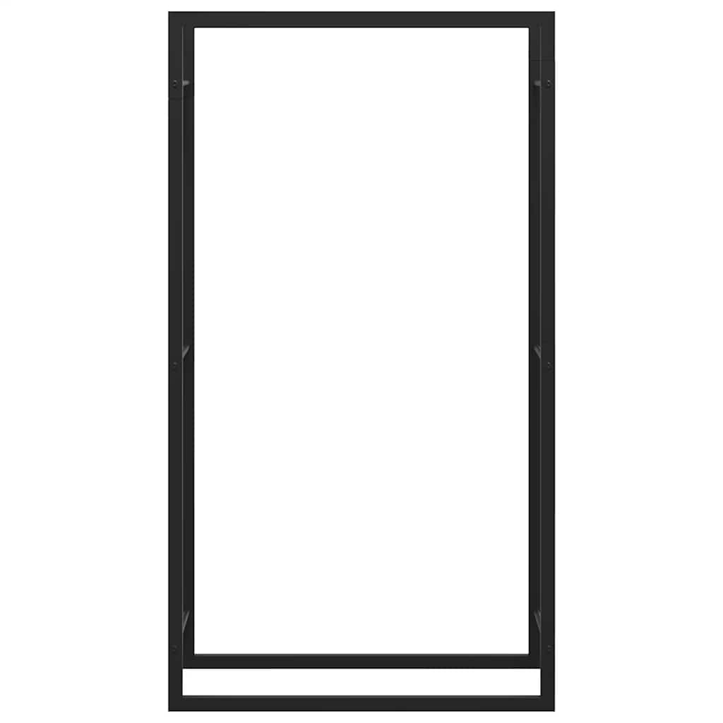 Brennholzregal 50x28x94 cm Edelstahl