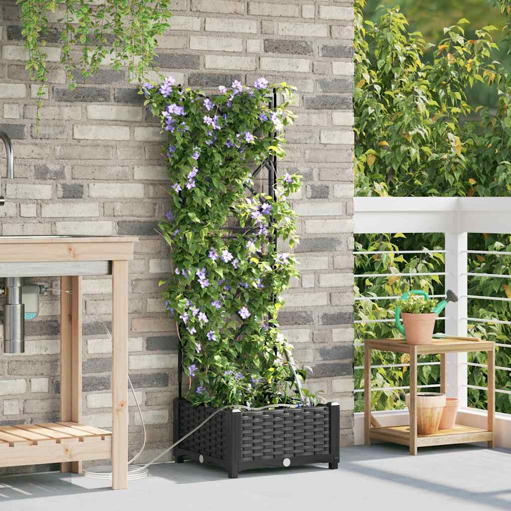 Garten-Pflanzgefäß 4 Stk. Braun 160 x 40 x 22 cm PP