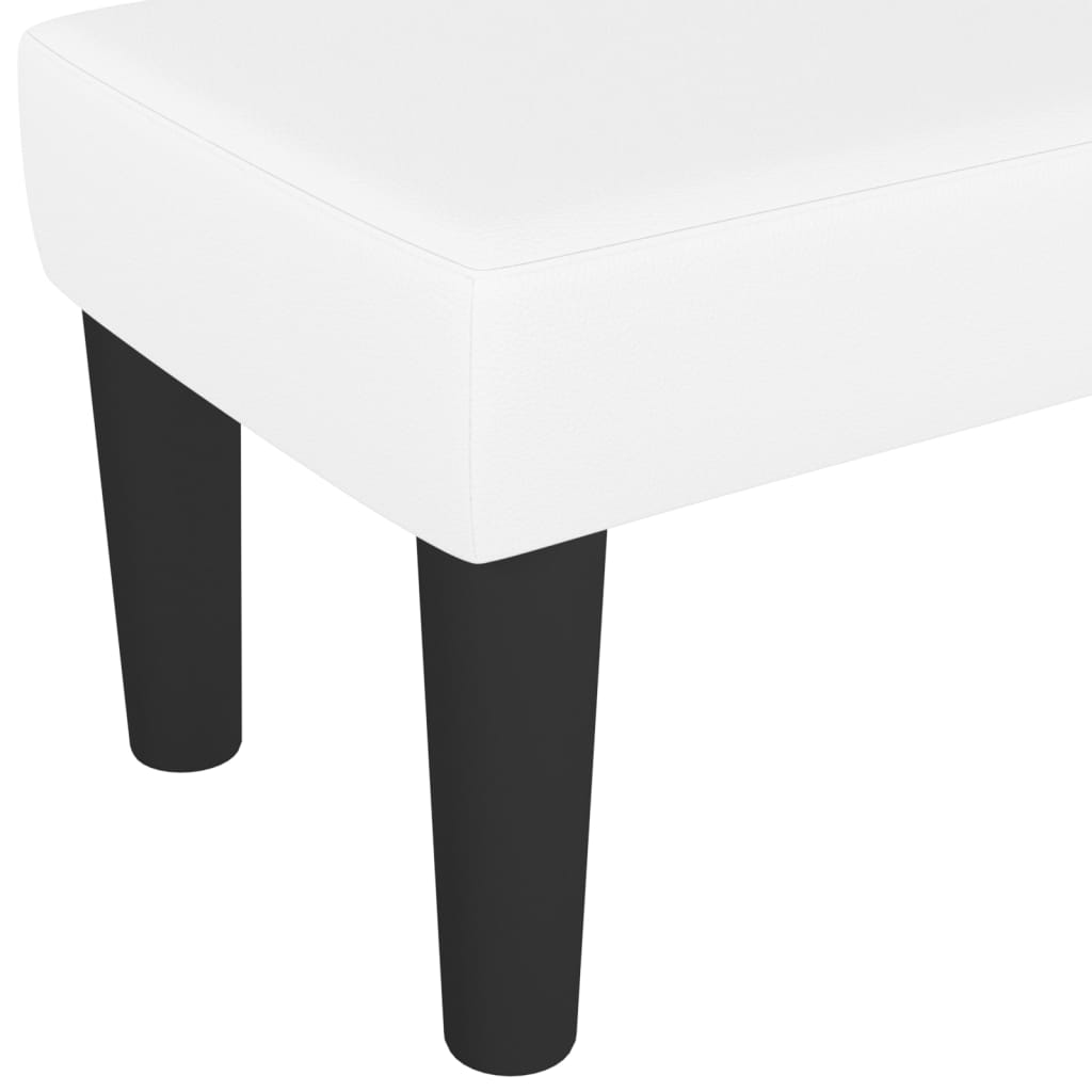 Sitzbank Grau 70x30x30 cm Kunstleder