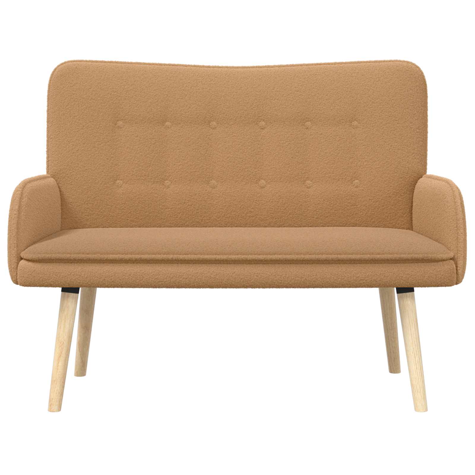 2-Sitzer Sofa Hellgrau 115 x 61 x 87 cm Bouclé