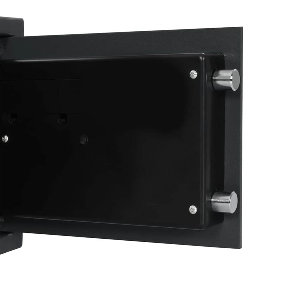Digitaler Safe mit Schloss Dunkelgrau 31 x 20 x 20 cm Stahl